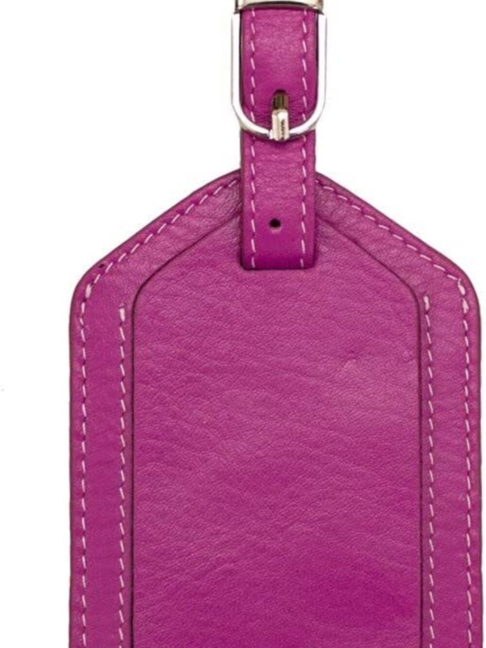DJNY Genuine Leather Luggage Tag (set of 3) Fuchsia
